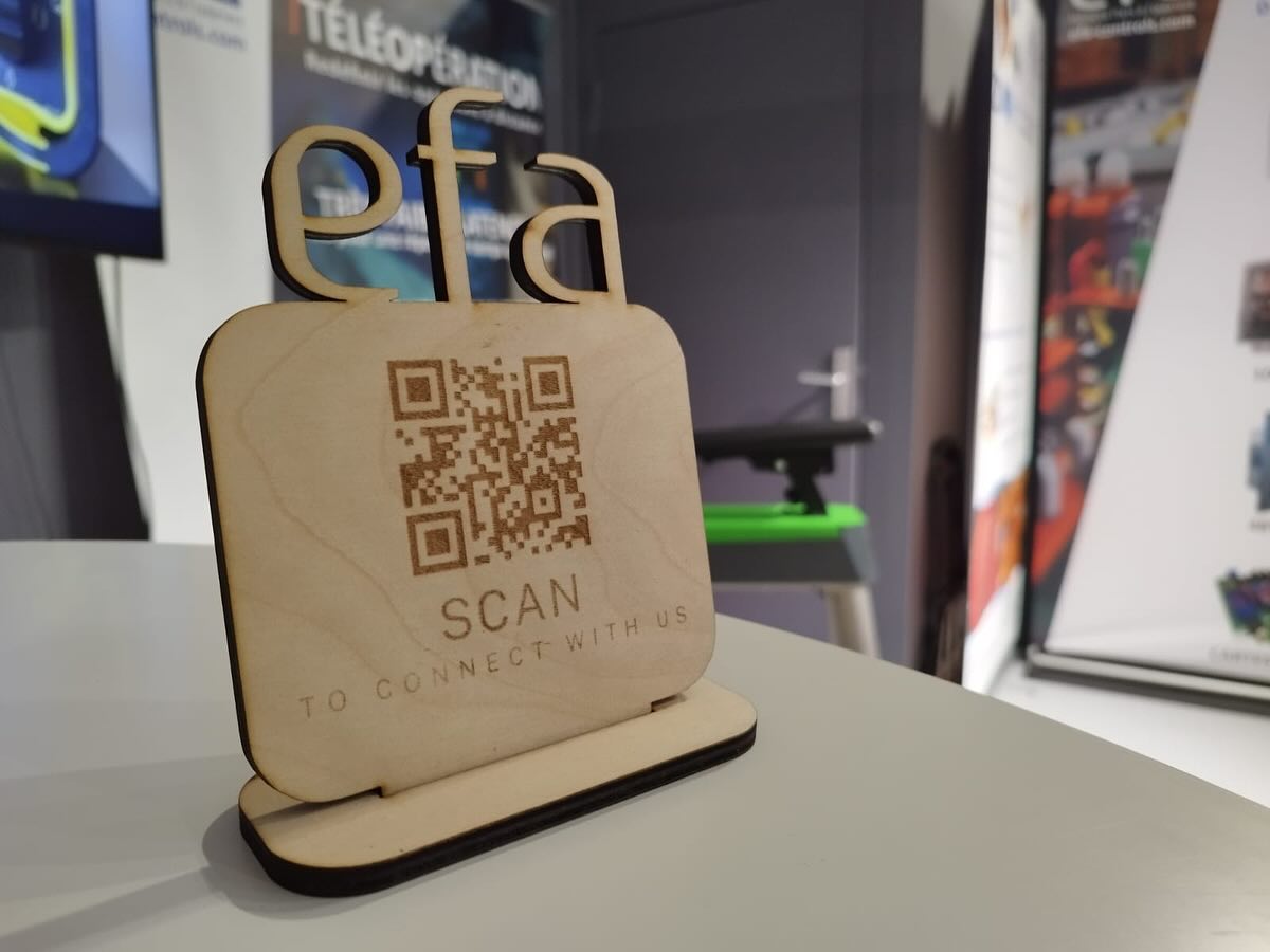 Support QR code EFA — vue 1 sur 1